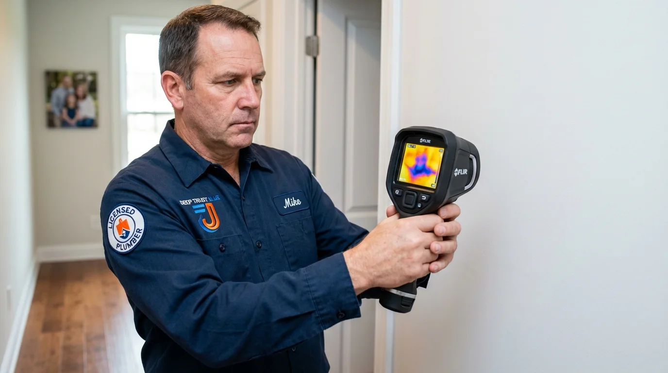 Thermal imaging leak detection by Johns Plumbing LLC in Austell